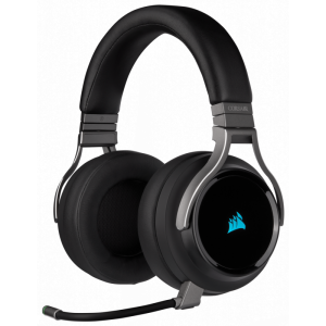 Casti Gaming Head-band Corsair Virtuoso RGB, Wireless/Wired, Negru