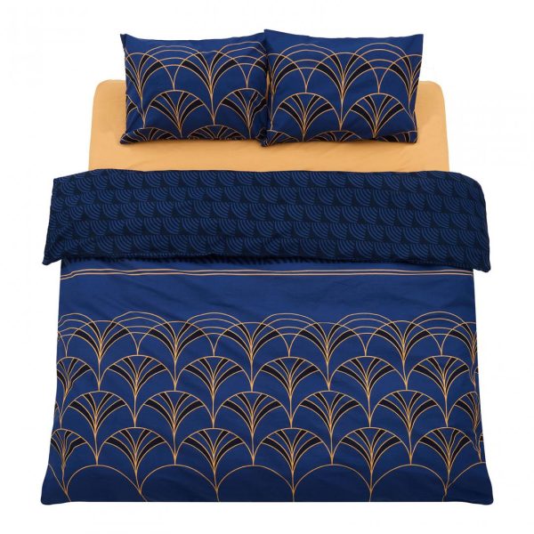 Lenjerie kingsize, bumbac,132 TC, Wave