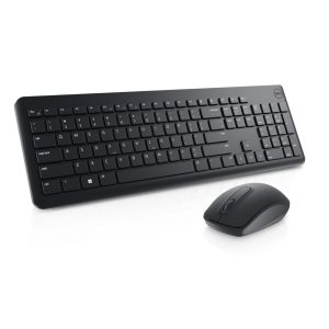 Kit Wireless tastatura si mouse Dell KM3322W, taste numerice, Negru