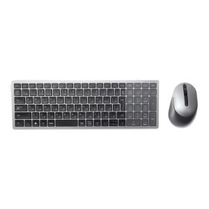 Kit Wireless tastatura si mouse Dell KM7120W, taste numerice, gri
