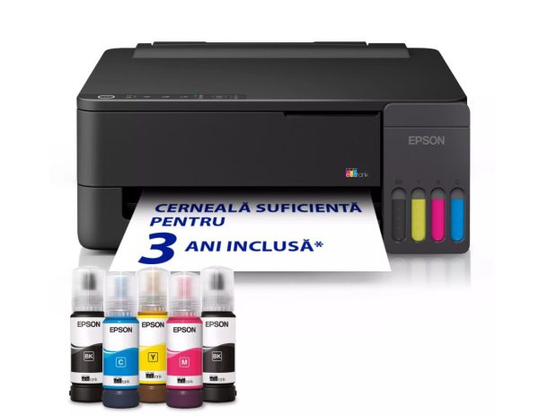 Imprimanta inkjet Epson L1350, CISS, Color, format A4, USB/Wi-Fi
