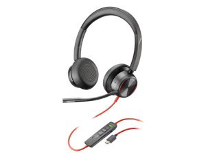 Casti Head-band Poly Blackwire 8225, Wired, Noise Canceling, Negru
