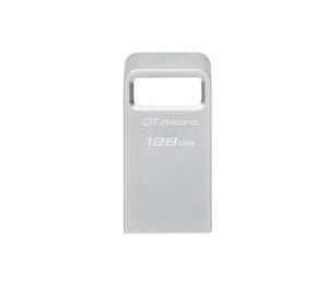 Memorie USB Kingston DataTraveler Micro 128 GB, USB 3.2, Argintiu