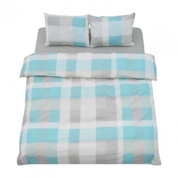 Set de pat king size bumbac,92gsm,Square