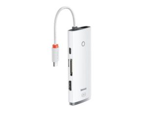 Docking station BASEUS Lite, USB tip-C, N/A, Alb, 2 ani