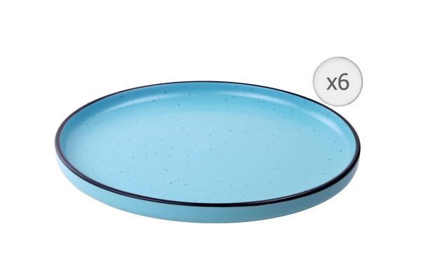 SET 6 FARFURII DESERT, CERAMICA 20 CM, ELECTRA, ART OF