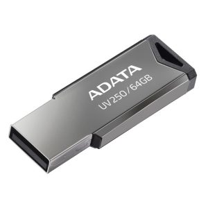 Memorie USB ADATA UV250 64 GB, USB 2.0, Argintiu