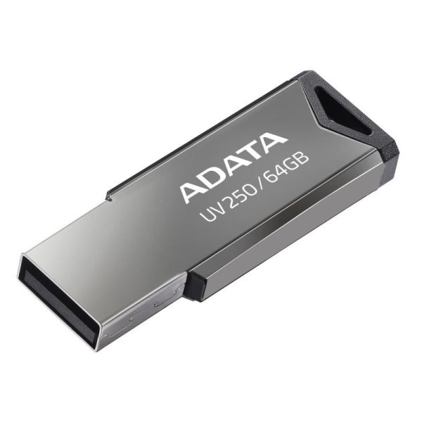 Memorie USB ADATA UV250 64 GB, USB 2.0, Argintiu