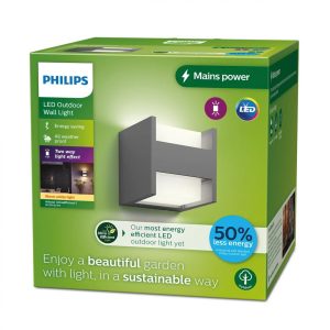 Aplica LED pentru exterior Philips ARBOUR UP& DOWN, 3.8W, 800
