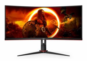 Monitor Gaming AOC CU34G2XP, 34", 3440 x 1440 pixeli, Black,