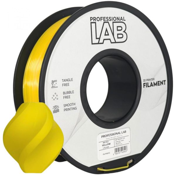 Filament 3D Proffesional Lab, Diamentru 1.75mm, Greutate: 1KG, Culoare: Galben,