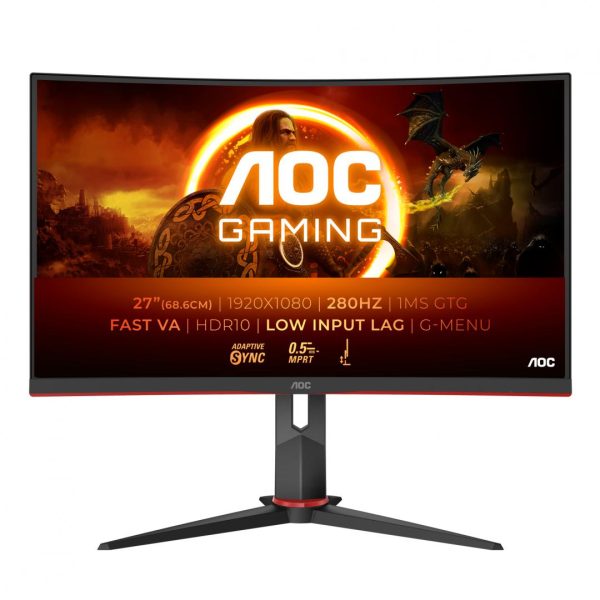 Monitor Gaming AOC C27G2Z3/BK, 27", 1920 x 1080 pixeli, Black,