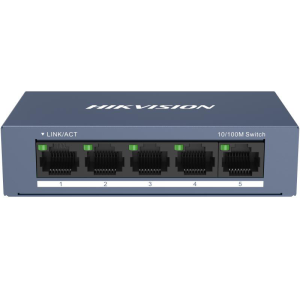 Switch Hikvision DS-3E0105-O: 5 × 10/100 Mbps RJ45 Port, tensiune