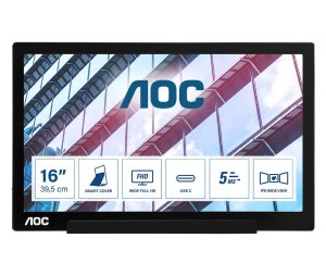 Monitor Consumer AOC I1601P, 15.6", 1920 x 1080 pixeli, Black,