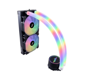 Cooler Procesor 1STPLAYER MT(IS)-240-BK, Lichid, 12 cm, 2 ventilatoare, aRGB