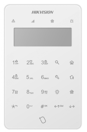 Tastatura LCD pentru AX PRO DS-PK501LTM-HWE;314300669 Ecran LCD Armare one-touch(fără