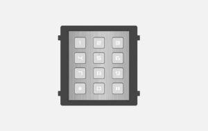 Modul de extensie videointerfon cu tastatura Hikvision DS-KD- KP/S;.permite formarea