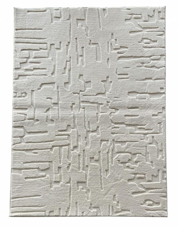 Covor, model in relief,Vista,80x150, Crem
