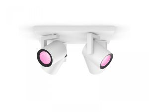 Spot LED RGB Cvadruplu Philips Hue Argenta, Bluetooth, 4xGU10, 4x5.7W