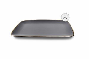 SET 6 PLATOURI CERAMICA 32x20 CM, CALYPSO, ART OF DINING