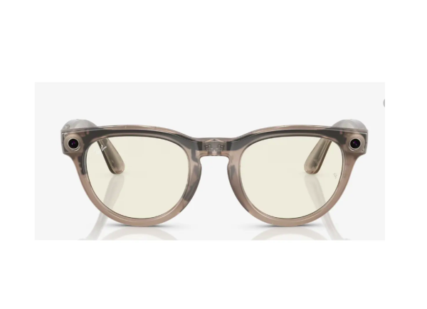 RayBan Meta Headliner Shiny Warm Stone/Dark Green Transitions