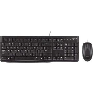 Kit Wired tastatura si mouse Logitech Desktop MK120, taste numerice,