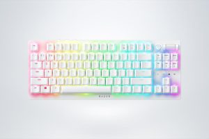 Tastatura Mecanica Gaming Razer DeathStalker V2 Pro Tenkeyless, RGB, Alb