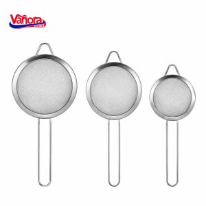 SET 3 STRECURATORI 8/10/12 CM, INOX, VANORA HOME