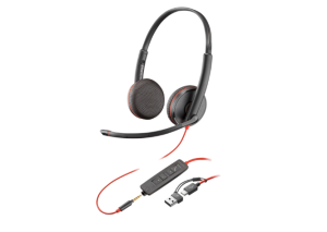 Casti Head-band HP Blackwire 3225, Wired, Negru