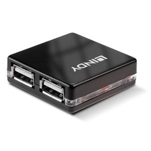 Hub USB LINDY 4 Port USB 2.0 Mini Hub USB-A,