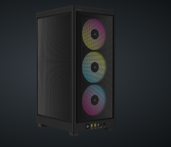 Carcasa CORSAIR 2000D RGB AIRFLOW, RGB, Micro Tower, Black