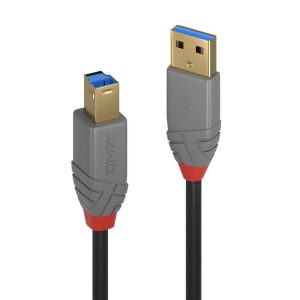 Cablu Lindy 2m USB 3.2 Type A to B, Anthra
