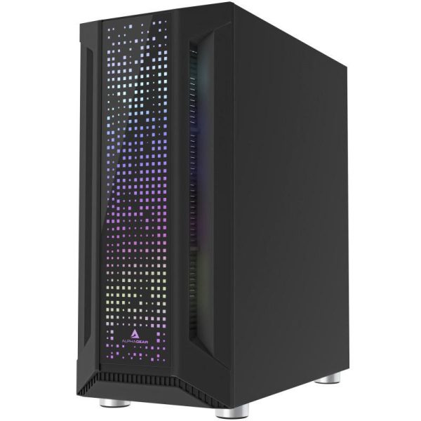 Carcasa ALPHAGEAR Trickster RGB, Mid Tower, Black