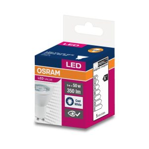 Bec LED Osram Value PAR16, 5W (50W), 350 lm, lumina