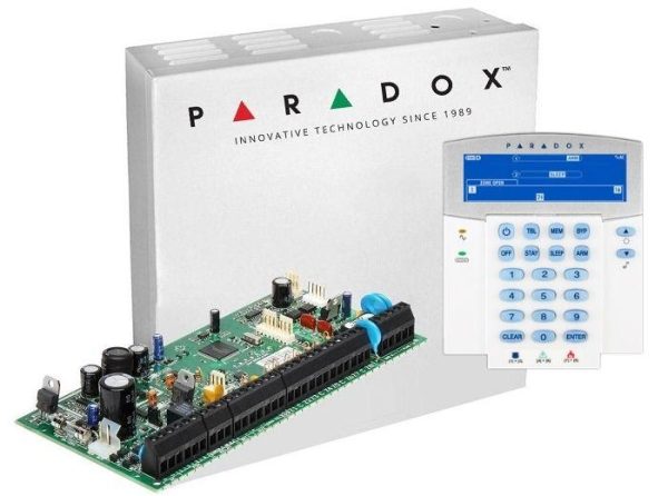 Centrala Paradox SP6000+; 8 zone pe placa (16 cu dublare