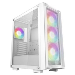Carcasa DEEPCOOL CC560 MESH V2 WH, RGB, Mid Tower, White