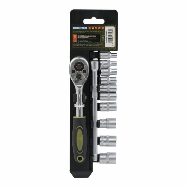 HEINNER SET 12 PIESE 1/4"+ext. CR-V