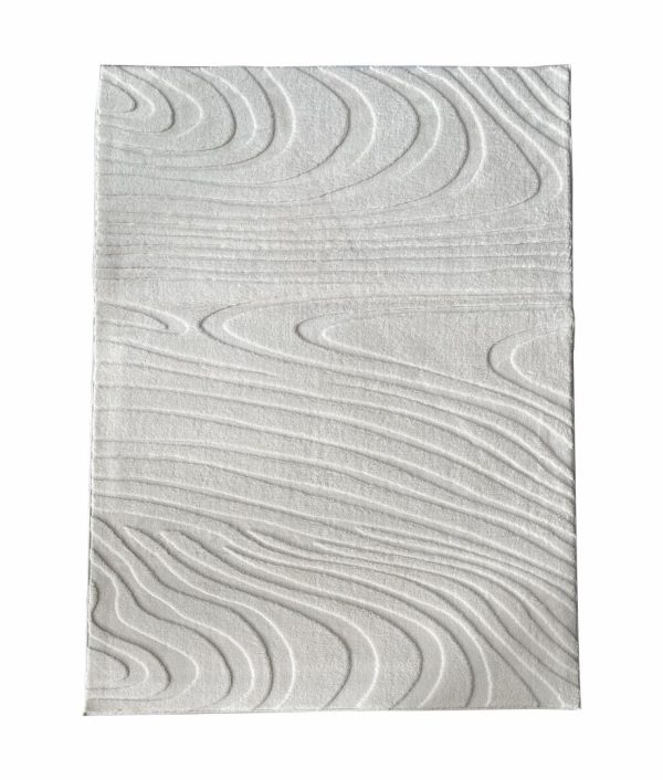 Covor, model in relief,Wave,160x230 Crem