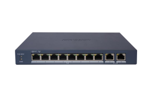 Switch PoE Hikvision DS-3E1510P-EI/M(B): 8 × Gigabit PoE port,2 ×