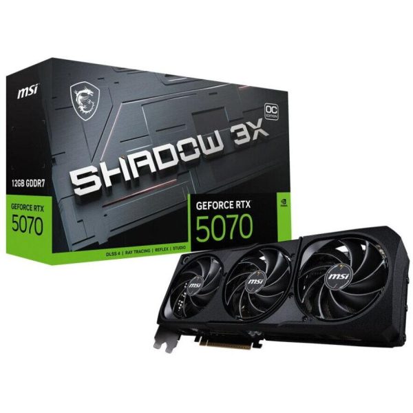 Placa video MSI GeForce RTX 5070 SHADOW 3X OC, 12GB