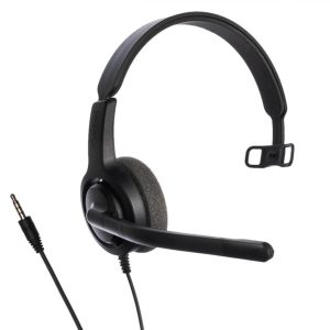 Casti Mono-casca Axtel Voice 28 mono, Wired, noise-canceling, Negru