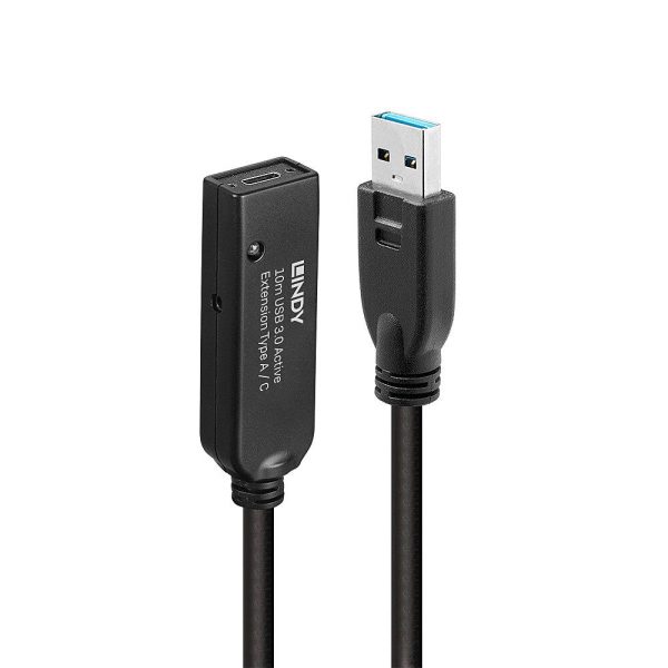 Cablu Lindy 10m USB 3.0 Act. Extension USB A to