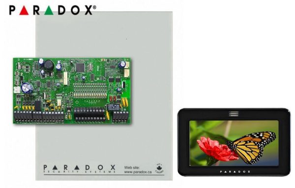 Centrala Paradox SP5500+; 5 intrări de zonă sau 10 cu