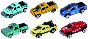 MACHETA DIE CAST, SET 3 CAMIONETE, SCARA 1/64, 7.5CM, DIVERSE