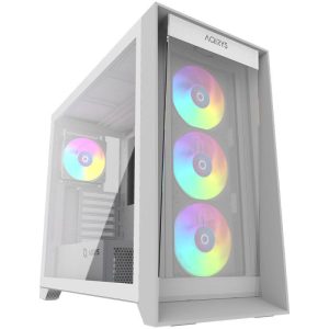 Carcasa AQIRYS XO-1, RGB, Mid Tower, White