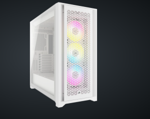 Carcasa Corsair iCUE 5000D RGB Airflow, RGB, Mid Tower, White