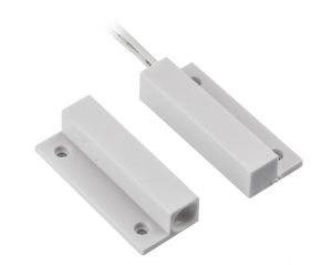 Contact magnetic ND-MC13S-W-10, culoare alba, material plastic, montare aparenta, interspatiu:
