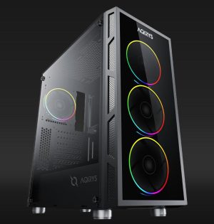 Carcasa AQIRYS ANTARES, RGB, Mid Tower, Black