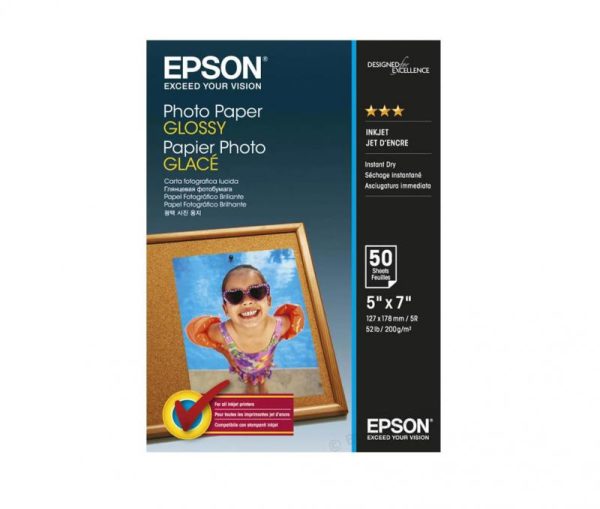 Hartie foto Epson S042154, dimensiune 13x18cm, 50 coli, tip glossy,