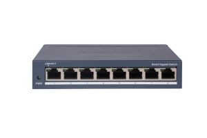 Switch 8 porturi Gigabit Hikvision DS-3E1508-EI(V2), L2, Smart Managed, 8